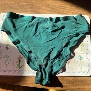 Cuup high waist mesh panties size 4/L in limited edition emerald